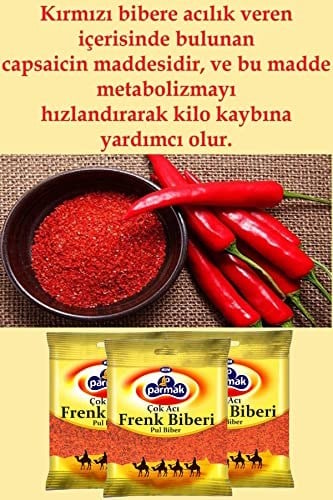 parmak Zehir Acı Pul Biber (Frenk) 500 gr