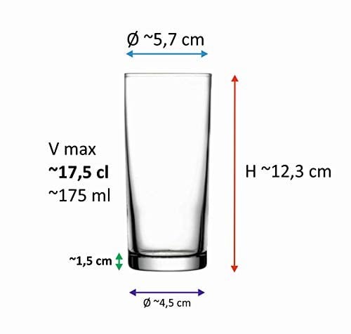 Pasabahce 52138 - Orijinal Raki Cam, Ouzo Camı - Raki Bardagi, 6 Adet Raki Bardağı, Uzo Bardakları