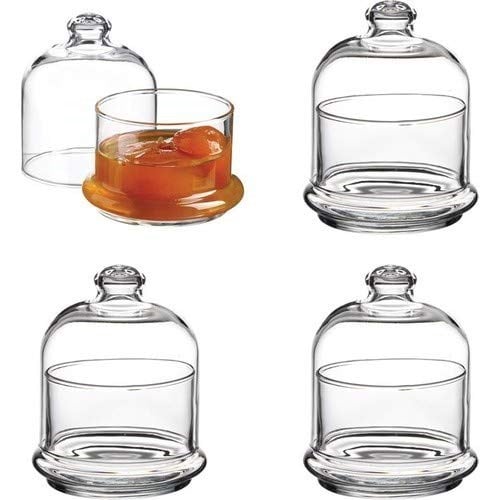 Paşabahçe Basic 95561 Cam Kapaklı Kahvaltılık Saklama Kabı, 11 cm, 4 Adet