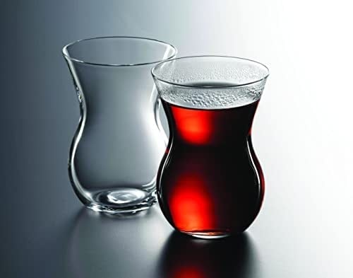 PAŞABAHÇE Beykoz 6 Parça Cam Çay Bardağı, Şeffaf, 145 cc