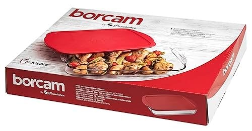Paşabahçe BORCAM FIRIN TEPSILERI 3850 CC T A TEKLİ HEDİYELİK KUTU - Seçenekler: 2 liters, 3.85 L