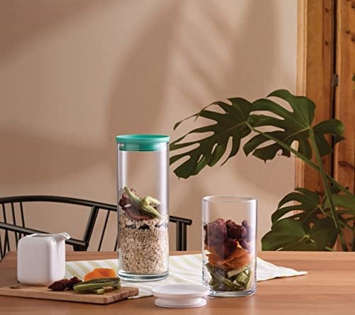 Paşabahçe Breakfast Club Yeşil Plastik Kapakli Cam Kavanoz, Şeffaf, 120 cc