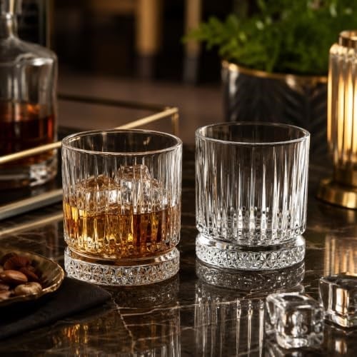 Pasabahce Elysia 520014 Viski Bardağı, Retro Tasarım, Kristal Cam, 210 ml, 4 Adet