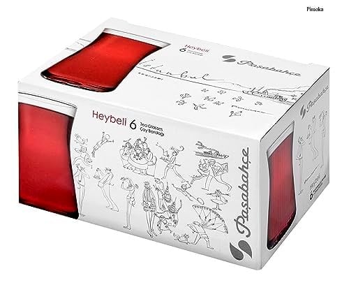 Paşabahçe HEYBELİ ÇAY BARDAĞI 170 CC 6LI HEDİYELİK KUTU