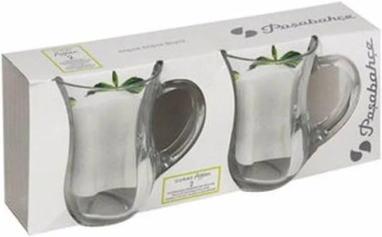Paşabahçe Kulplu Gurme Ayran Bardağı 350 cc, 2li Set, Orijinal Kutulu