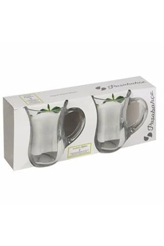 Paşabahçe Kulplu Gurme Ayran Bardağı 350 cc, 2li Set, Orijinal Kutulu