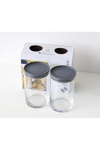 Paşabahçe Vakumlu Cam Kavanoz - Cam Erzak Saklama Kabı 2 Ad 730cc (GRİ)43736