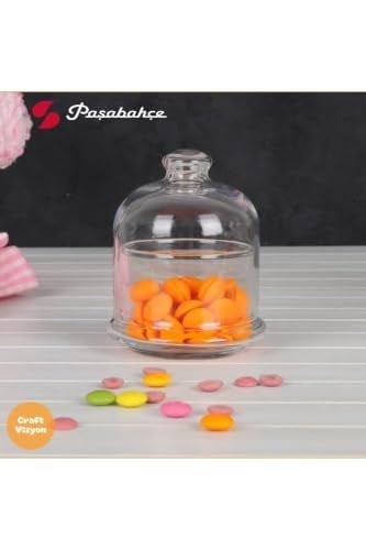 Paşabahçe Villa Patisserie 3 Katlı Cam Kapaklı Saklama Kabı, Küçük Boy, Şeffaf