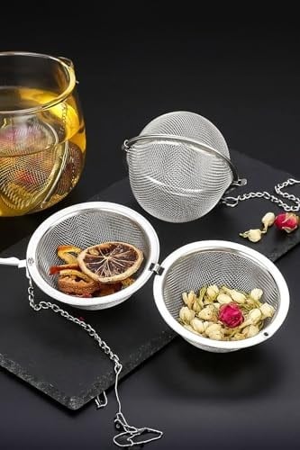 Paslanmaz Çelik Çay Demlik Küre Kilitleme Çay Topu - Pratik Çay Demleme Aparatı Tekli