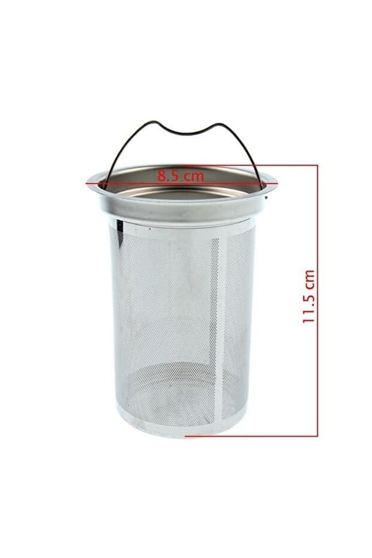 Paslanmaz Çelik Demlik Süzgeci – 6.5 x 11.5 cm | Çay Makinesi Uyumlu, İnce Gözenekli, Dayanıklı Metal Demlik Süzgeci Çay Makinesi 6.5 x 11.5 cm