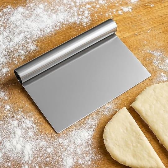 Paslanmaz Hamur Kesici,Hamur Dilimleyici,Metal Hamur Sıyırıcı,Pasta Sıyırma Aparatı,Pasta Ve Pastacılık İçin Çelik Şekillendirici Ve Hamur Pors - Seçenekler: 2li set, 15 Cm X 11 Cm X 2 Cm, Dondurma K.