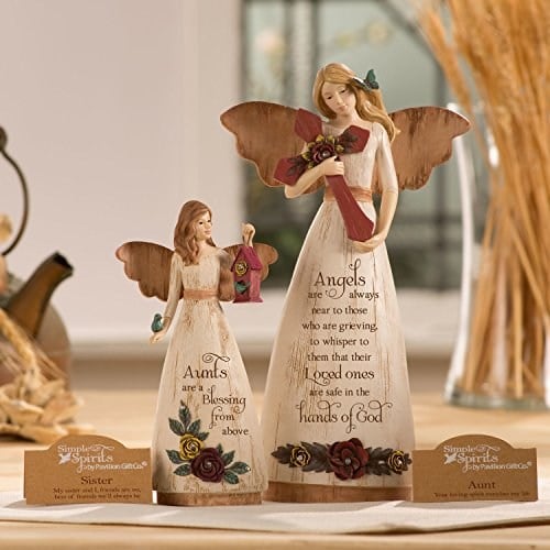 Pavilion Gift Company 02969 Sempati Melek Figürü, 22 cm, Fildişi
