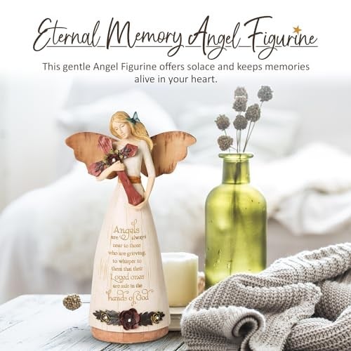 Pavilion Gift Company 02969 Sempati Melek Figürü, 22 cm, Fildişi