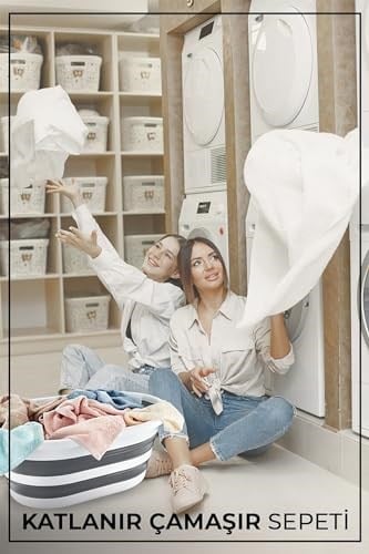 Pazar Kapısı Katlanabilir Silikon Akordiyon Çamaşır Sepeti Sele (40 Litre) - Seçenekler: 27 Litre, 40 Litre