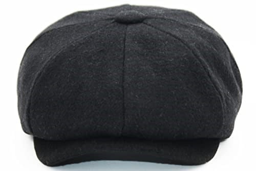 Peaky Blinders Şapka Newsboy Trend 8 Parça Kasket Siyah