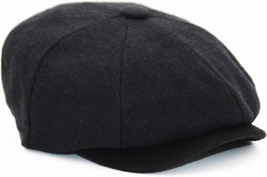 Peaky Blinders Şapka Newsboy Trend 8 Parça Kasket Siyah