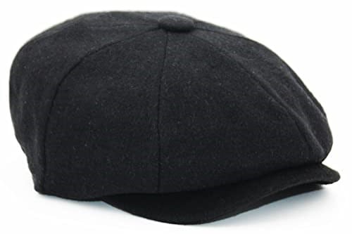 Peaky Blinders Şapka Newsboy Trend 8 Parça Kasket Siyah