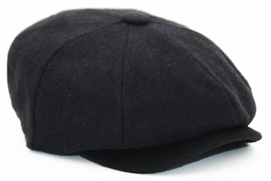 Peaky Blinders Şapka Newsboy Trend 8 Parça Kasket Siyah