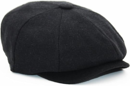 Peaky Blinders Şapka Newsboy Trend 8 Parça Kasket Siyah