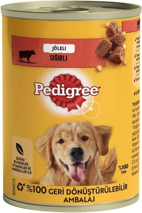 Pedigree Biftekli sığır ve ciğer karışımlı 400 Gr x24, Köpek Yaş Mama
