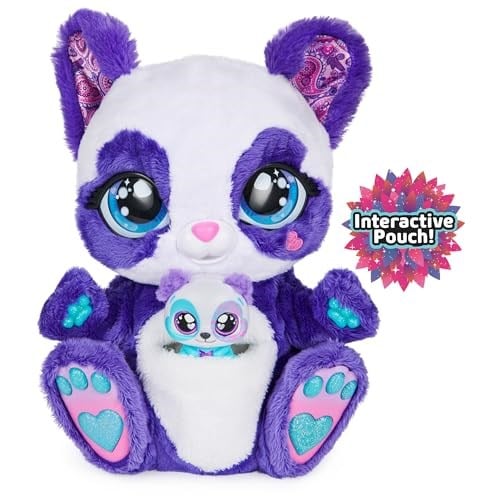Peek-A-Roo -Peek-a-roo İnteraktif Panda-Roo Gizemli Bebek ve 150den fazla Ses ve Eylemler ile Peluş Oyuncak, 5 yaş ve üstü kızlar için çocukların oyuncakları