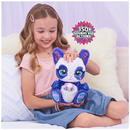 Peek-A-Roo -Peek-a-roo İnteraktif Panda-Roo Gizemli Bebek ve 150den fazla Ses ve Eylemler ile Peluş Oyuncak, 5 yaş ve üstü kızlar için çocukların oyuncakları
