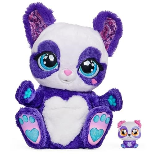 Peek-A-Roo -Peek-a-roo İnteraktif Panda-Roo Gizemli Bebek ve 150den fazla Ses ve Eylemler ile Peluş Oyuncak, 5 yaş ve üstü kızlar için çocukların oyuncakları