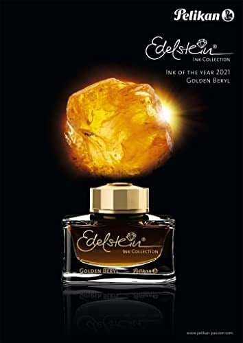 Pelikan 301626 Mürekkep Altın Beril 50 ml Gemstone Mürekkep Koleksiyonu Yılın Mürekkebi 2021