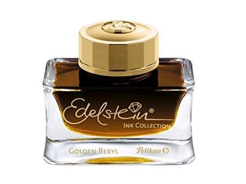 Pelikan 301626 Mürekkep Altın Beril 50 ml Gemstone Mürekkep Koleksiyonu Yılın Mürekkebi 2021