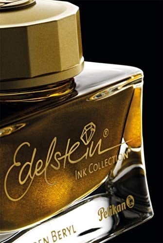 Pelikan 301626 Mürekkep Altın Beril 50 ml Gemstone Mürekkep Koleksiyonu Yılın Mürekkebi 2021