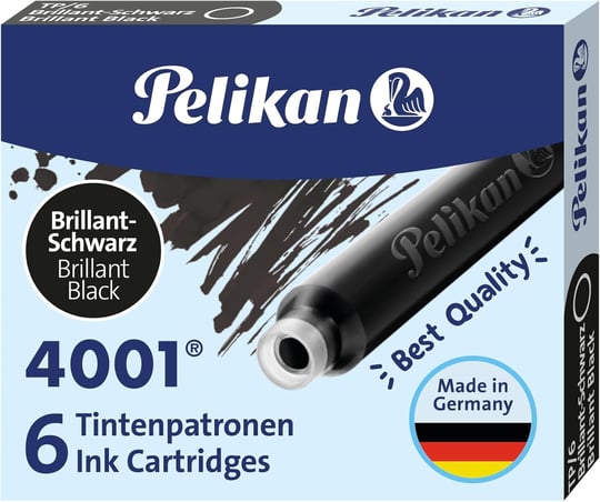 Pelikan Kartuş Serisi Tp6x Dolmakalem Kartuşu, Siyah