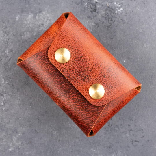 PELLE CRAFT EL YAPIMI GERÇEK DERİ MİNİMAL KARTLIK/HEDİYELİK/KİŞİSELLEŞTİRME