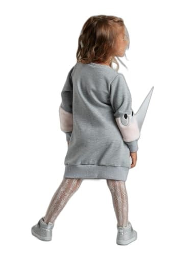 Peluş Kollu Kız Çocuk Elbise - Seçenekler: 3 Yıl, 4 Yıl, 5 Yıl, 6 Yıl, 8 Yıl, 9 Yıl