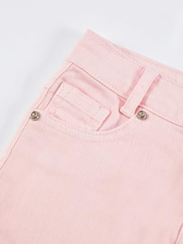 Pembe Denim Mini Kız Çocuk Etek