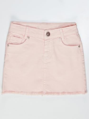 Pembe Denim Mini Kız Çocuk Etek