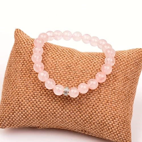 Pembe Kuvars Taşı Bileklik (8 mm) - Taş Sandığı
