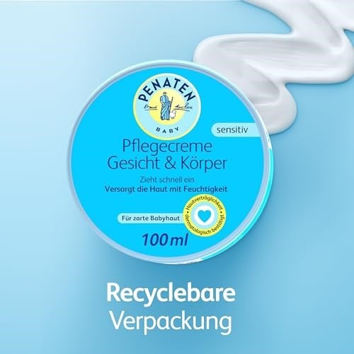 Penaten Penaten Baby Care Cream Face & Body Baby Care Cream for Moisturising the Skin for a Pleasantly Soft Skin Feeling (1 x 100 ml) 100 ml