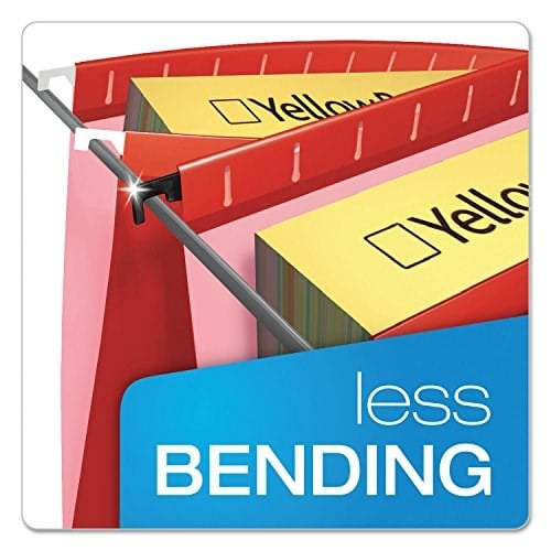 Pendaflex SureHook Ekstra Kapasiteli Güçlendirilmiş Asma Klasörleri, Harf Boyutu, Çeşitli Renkler, Kutu Başına Toplam 20 Klasör (6152X2 ASST)