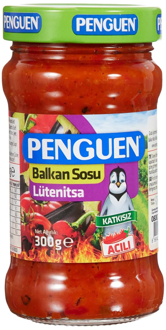 Penguen Lütenitsa Acılı Balkan Sosu 300 Gr
