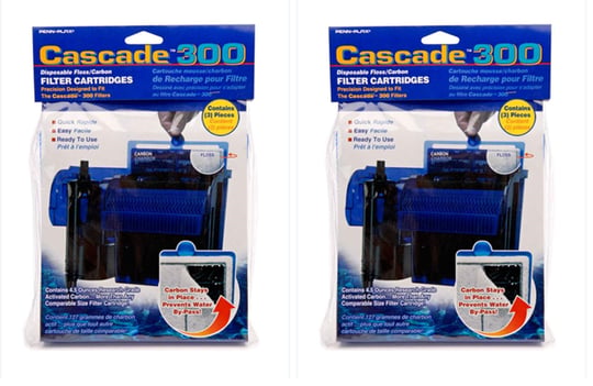 Penn-Plax Cascade 300 GPH Aktif Karbonlu Akvaryum Filtre Kartuşları, 3lü Paket (2 paketi) - Seçenekler: 3pk, 3pk (2 paketi)