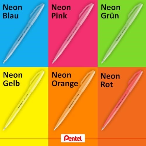 Pentel Sing Pen Brush PEMBE - Seçenekler: 1 Count (Pack of 1), 1 Stück (1er Pack), 1 stück (6er Pack)...