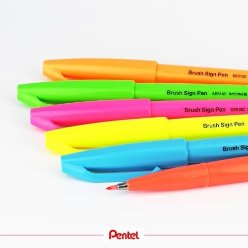 Pentel Sing Pen Brush PEMBE - Seçenekler: 1 Count (Pack of 1), 1 Stück (1er Pack), 1 stück (6er Pack)...