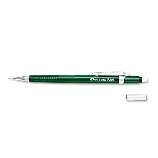 Pentel Teknik Çizim ve Yazı İçin Mekanik Kurşun Kalem, 0.5 mm, Yeşil, Orijinal Kutusunda