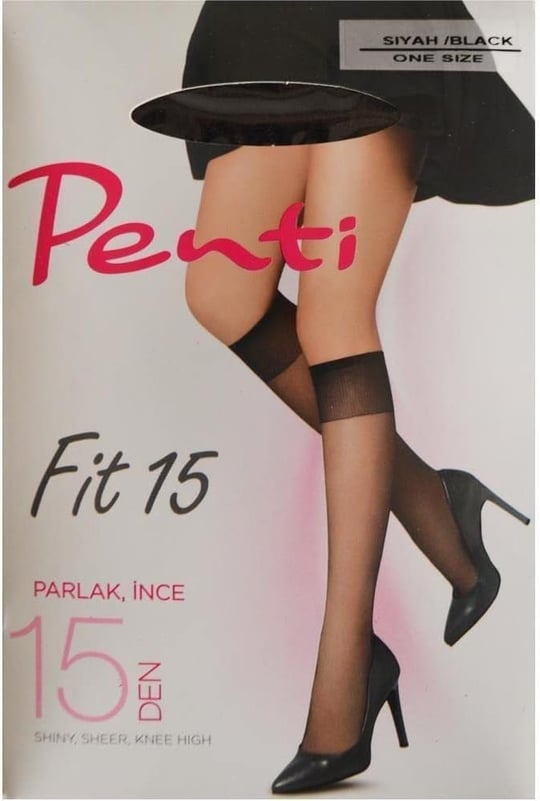 Penti Bayan Likra Fit 15 Diz Altı Çorap