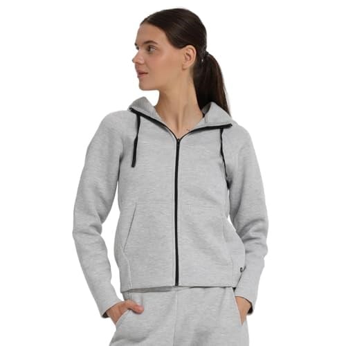 Peoria Kadın Gri Günlük Stil Eşofman Üstü 25KK1048-KML - Bedenler: XS, S, M, L, XL