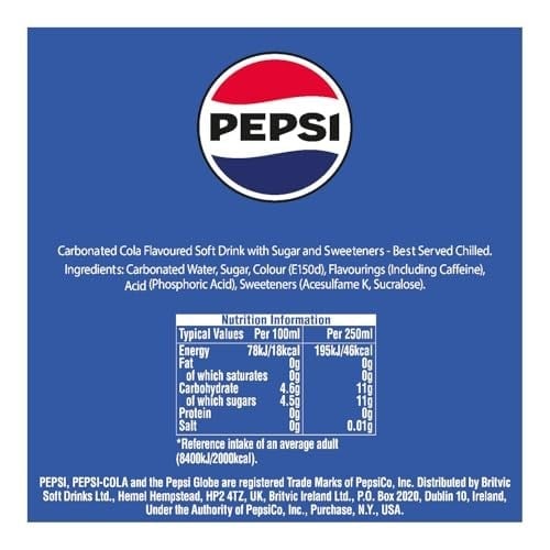Pepsi Normal Kola, 24 x 330ml