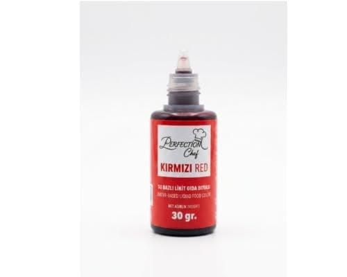 Perfection CHEF 5li Sıvı Su Bazlı Likit Gıda Boyası Pembe Sarı Kırmızı Mavi Yeşil 5 X 30 gr
