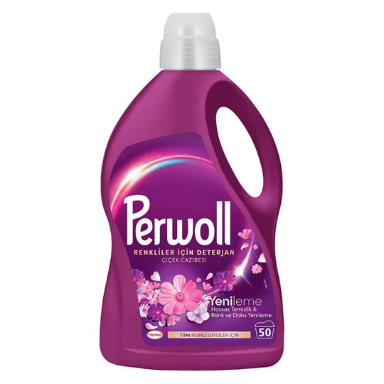 Perwoll Hassas Sıvı Çamaşır Deterjanı Yenileme & Çiçek Cazibesi 2.75L (50 Yıkama)