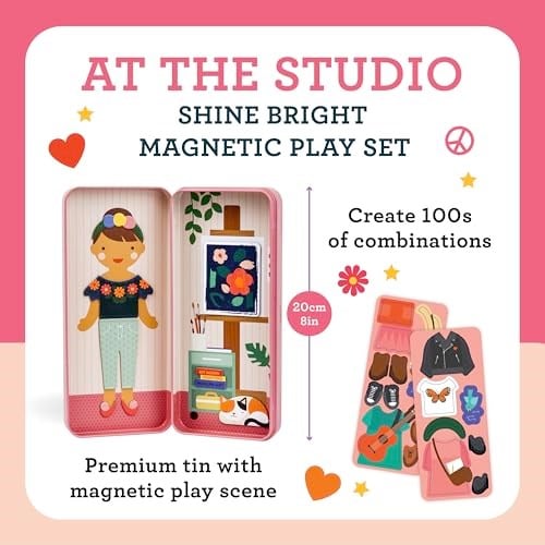 Petit Collage PTC269 Magnetic Playset, Pink