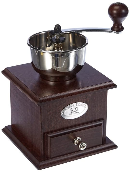 Peugeot Brésil manuel kahve değirmeni, ayarlanabilir değirmenli, yükseklik: 21 cm, ahşap/çelik, kahverengi, 19401765